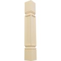 Ekena Millwork 5"W x 5"D x 35 1/2"H Kent Raised Panel Cabinet Column, Maple COL05X05X35KEMA